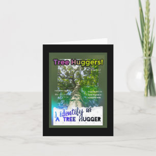 Cartão Extraordinário de Huggers de Árvore. Cobrir Zine