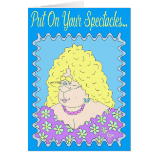 Cartão EXTRAVAGANTE da SENHORA aniversário