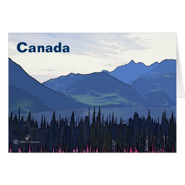 Cartão Extremo Verão do Norte (Frente Horizontal)