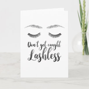 Cartão Eyelashes sobrancelhas Bela Sobre Lover Sem Lâmpad