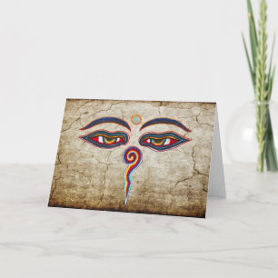 Cartão Eyes Of Buddha / Augen der Weisheit