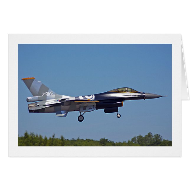 Cartão F16 Falcão de Luta (Frente Horizontal)