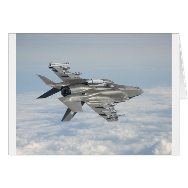 Cartão F-35 Relâmpago II (Frente Horizontal)