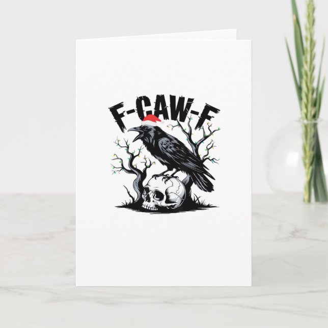 Cartão F-Caw-F Essential Funny Quote (Frente)