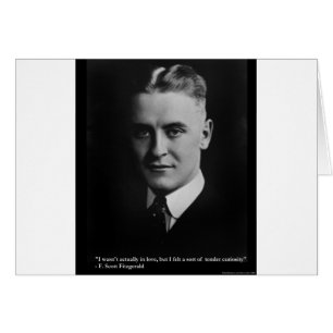 Cartão F Scott Fitzgerald Tender Curiosity Ofertas e Cami