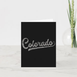 Cartão Fã de beisebol do Colorado Vintage Montanhas Rocho
