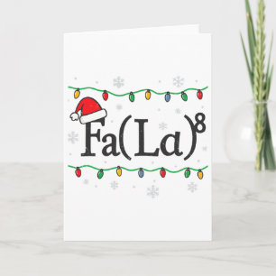 Cartão Fa (la) 8 Piada Matemática Professor Natal Suéter