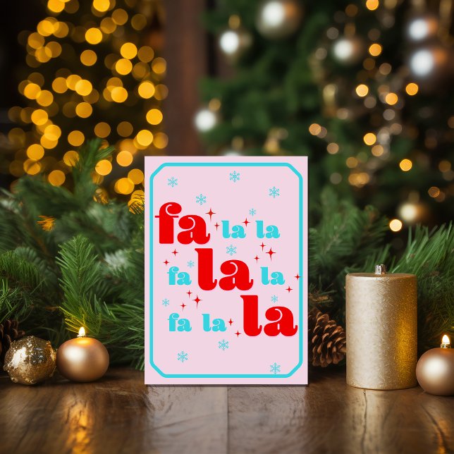 Cartão Fa La La Natal (Criador carregado)