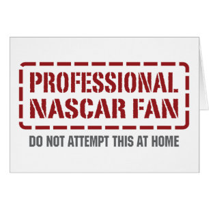 Cartão Fã profissional de NASCAR
