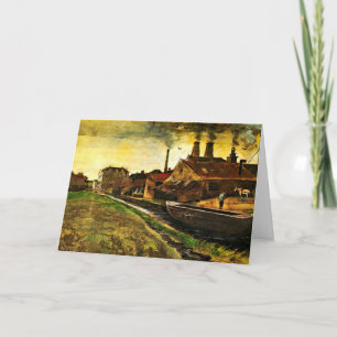 Cartão Fábrica de ferro em Haia por Vincent van Gogh