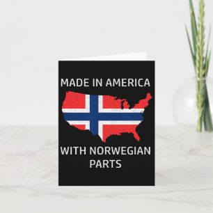 Cartão Fabricado Na América Com Partes Norueguesas - Noru