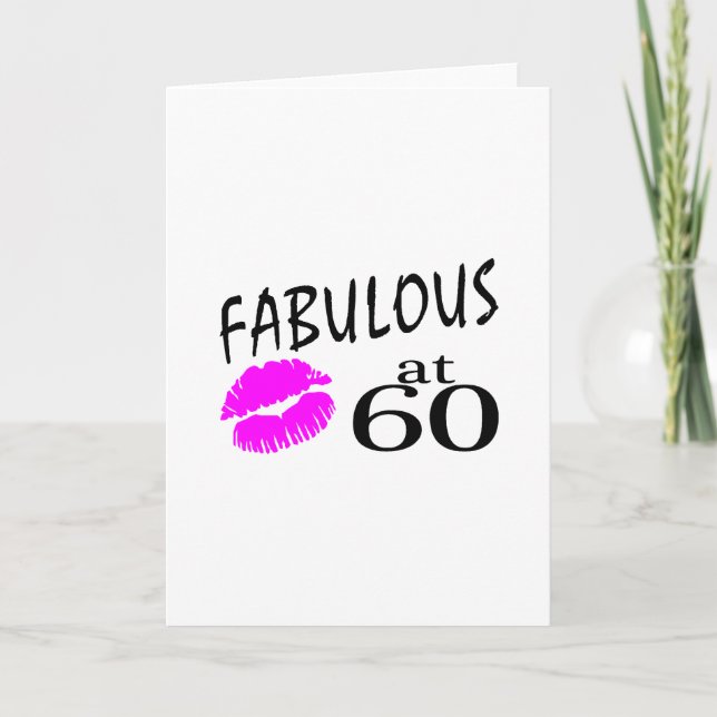 Cartão Fabuloso aos 60 (Frente)