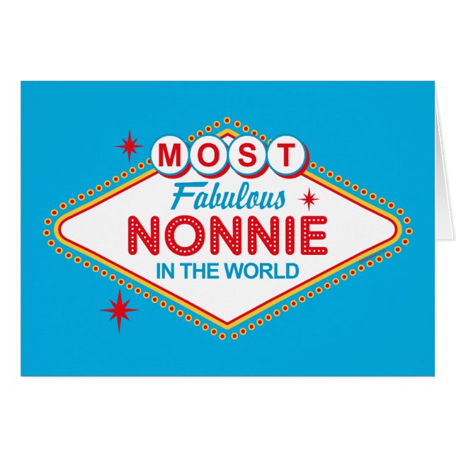 Cartão fabuloso de Las Vegas Nonnie (Frente Horizontal)