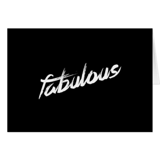 CARTÃO "FABULOSO" DISCRIMINA NOSSA "HONEYMOON (Frente Horizontal)