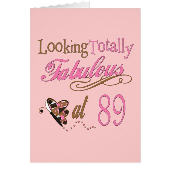 Cartão Fabuloso em 89 (Frente)