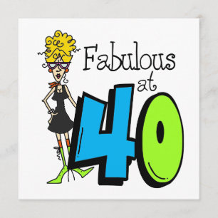 Cartão Fabuloso louro aos 40 anos