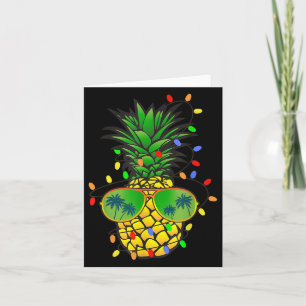 Cartão Fabuloso Natal De Árvore De Abacaxi No Verão De Ju