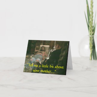 Cartão Faça a mamãe se preocupar