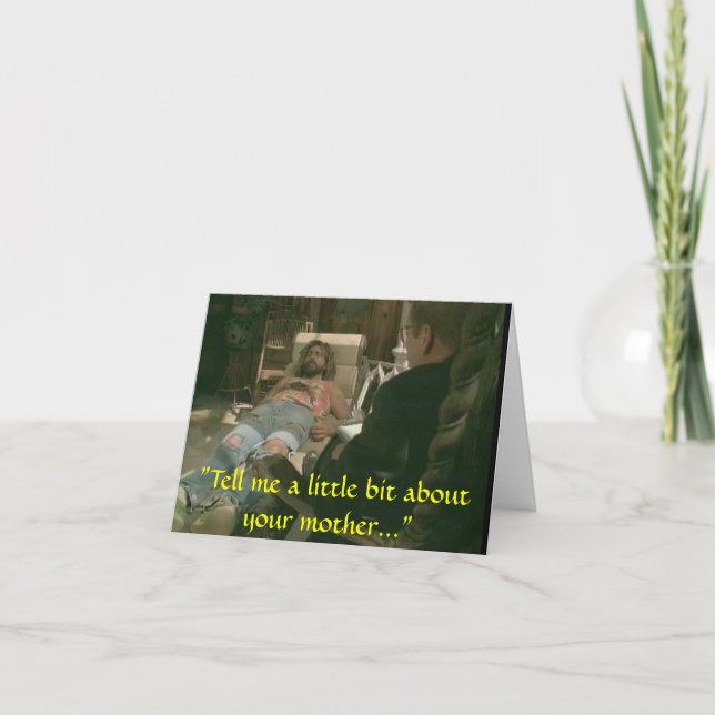 Cartão Faça a mamãe se preocupar (Frente)