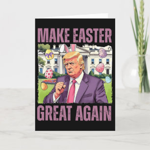 Cartão Faça a Páscoa Grande Novamente Bunny Trump Engraça