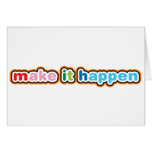 Cartão Faça acontecer