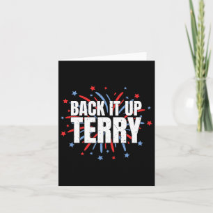 Cartão Faça De Volta O Terry - Engraçado 4 De Julho Firew