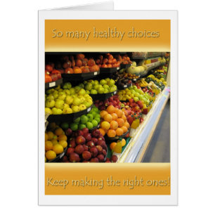 Cartão Faça escolhas saudáveis