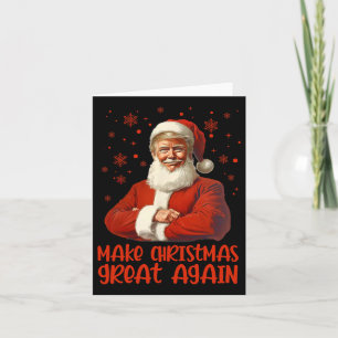 Cartão Faça Excelente De Natal Novamente Papais noeis Eng