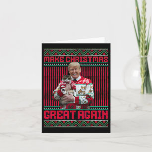 Cartão Faça Excelente De Natal Novamente Xmas Engraçado T