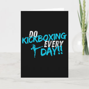 Cartão Faça Kickboxing Todos os Dias