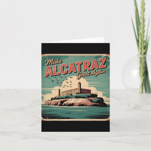 Cartão Faça o Excelente de Alcatraz de novo Trump 2025 En