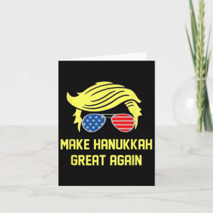 Cartão Faça o Excelente de Hanukkah novamente Trump 47 Ha