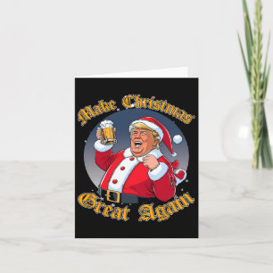 Cartão Faça o Excelente de Natal de novo 2024 Trump Engra