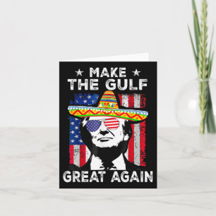 Cartão Faça o Excelente do Golfo novamente Trump México A