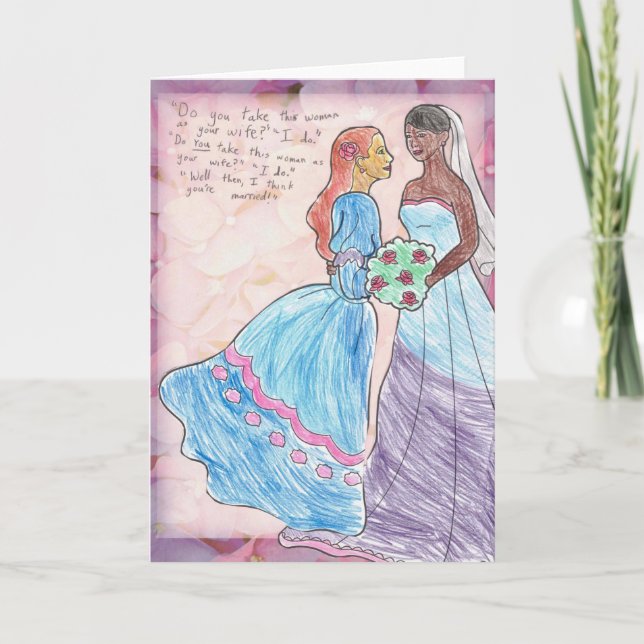 Cartão - faça-o para tomar esta mulher (Frente)