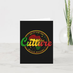 Cartão Faça-O Pela Cultura História Negra Mês Africano