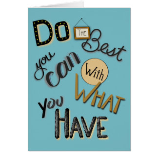 Cartão Faça seu melhor