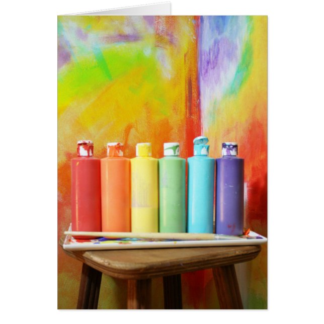 Cartão Faça sua própria fotografia dos arcos-íris (Frente)