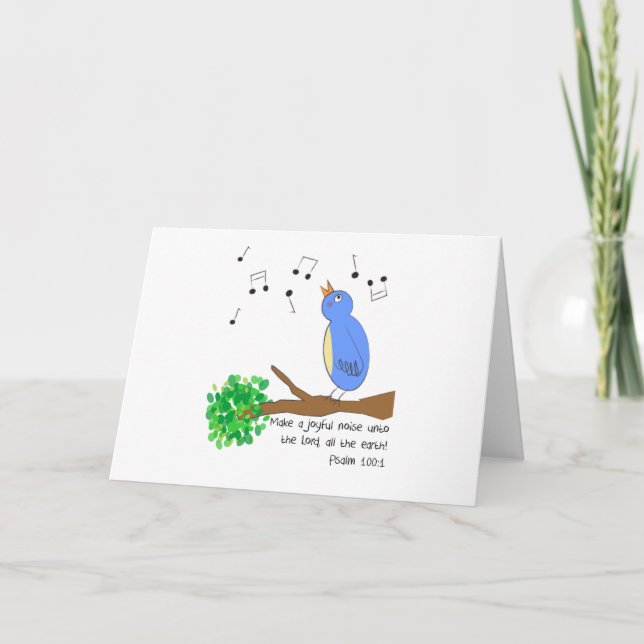 Cartão Faça um barulho alegre (Frente)