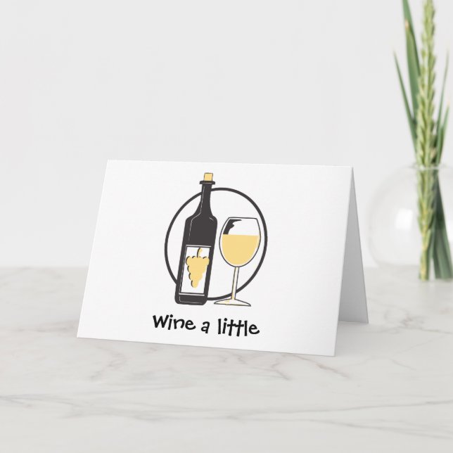 Cartão Faça um bom vinho (Frente)