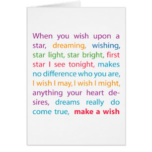 Cartão Faça um desejo