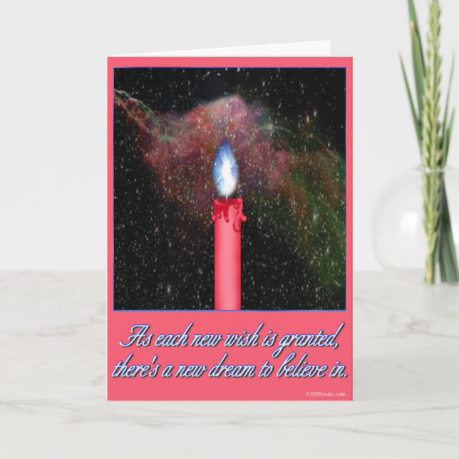 Cartão Faça um desejo! (Frente)