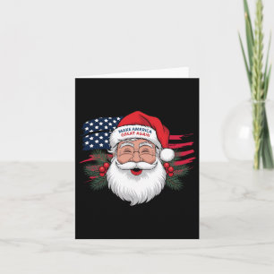 Cartão Faça Um Excelente De Natal Novamente Xmas Trump Me