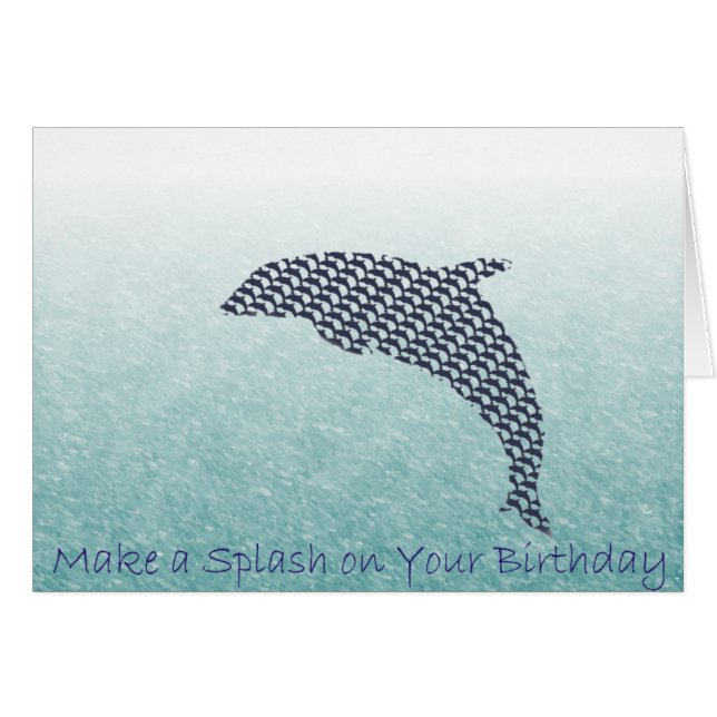 Cartão Faça um respingo (Frente Horizontal)