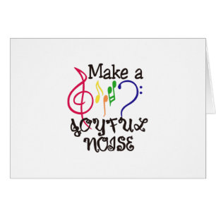 Cartão Faça um ruído alegre