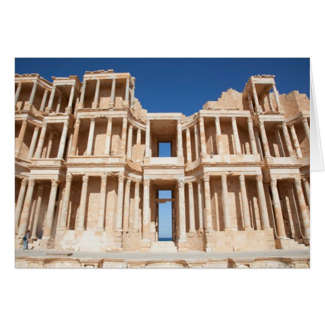 Cartão Facade E Palco Do Anfiteatro Romano (Frente Horizontal)