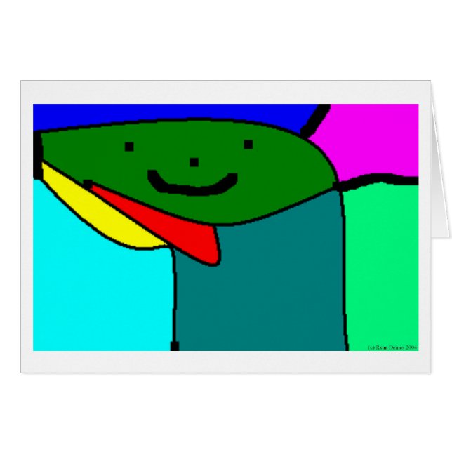 Cartão Face de Cor (Frente Horizontal)