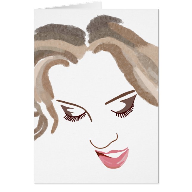 Cartão Face feminina nº 2 (Frente)