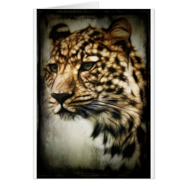 Cartão Face-leopardo (Frente)