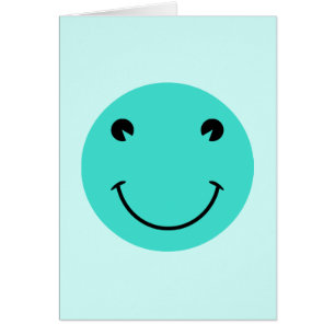 Cartão Face Turquesa